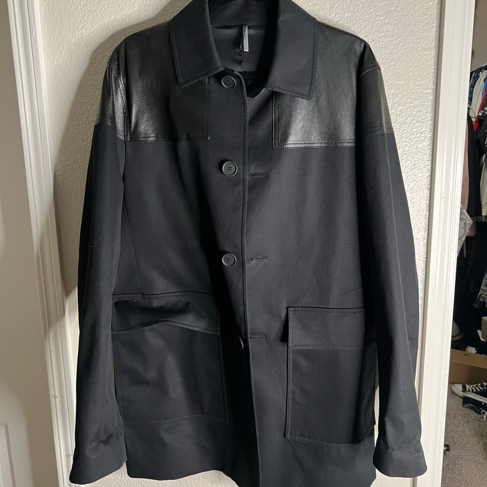 Dior canvas/leather rain coat